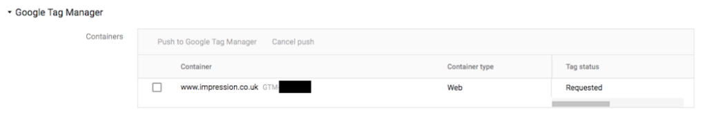 Linked Floodlight activity to Google Tag Manager